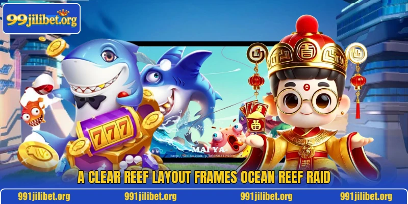 A clear reef layout frames Ocean Reef Raid