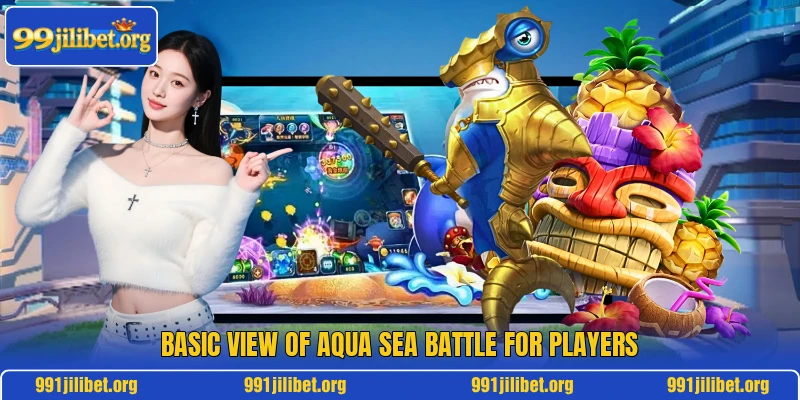 Basic view of Aqua Sea Battle for players Basic view of Aqua Sea Battle for players