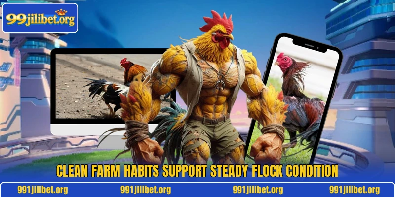 Clean farm habits support steady flock condition