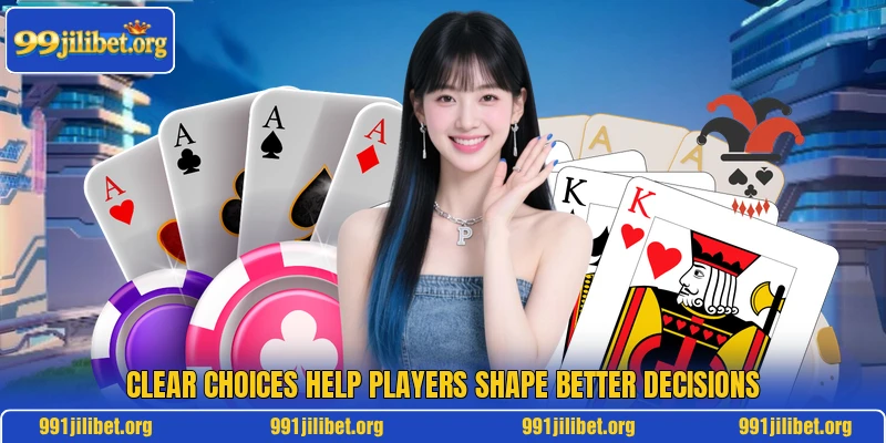 Clear choices help players shape better decisions