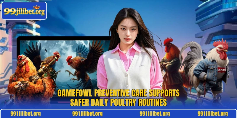 Gamefowl preventive care supports safer daily poultry routines