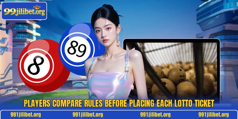 Players compare rules before placing each lotto ticket