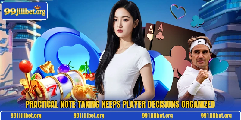 Practical note taking keeps player decisions organized