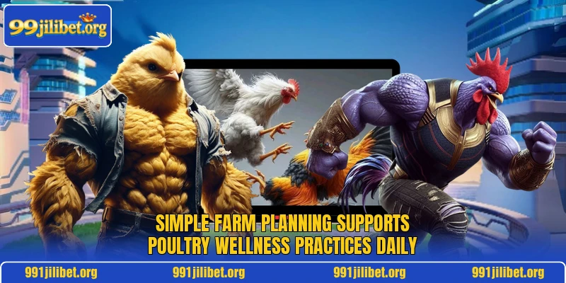 Simple farm planning supports poultry wellness practices daily