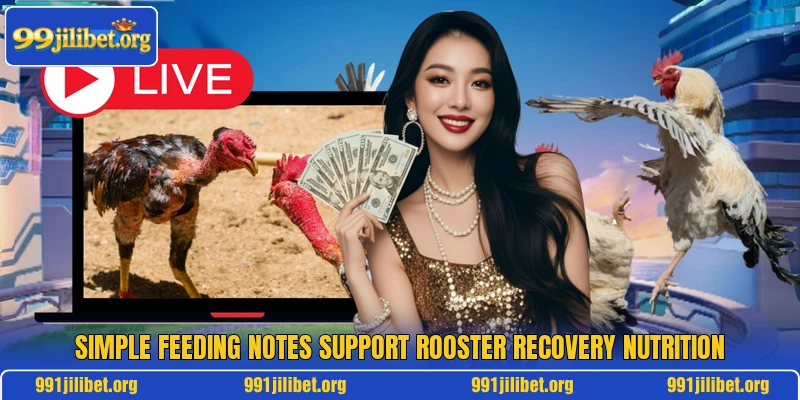 Simple feeding notes support rooster recovery nutrition