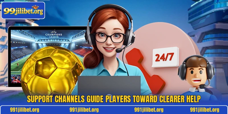 Support channels guide players toward clearer help
